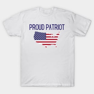 Patriot Design Patriotic USA America Map Gift Politics T-Shirt